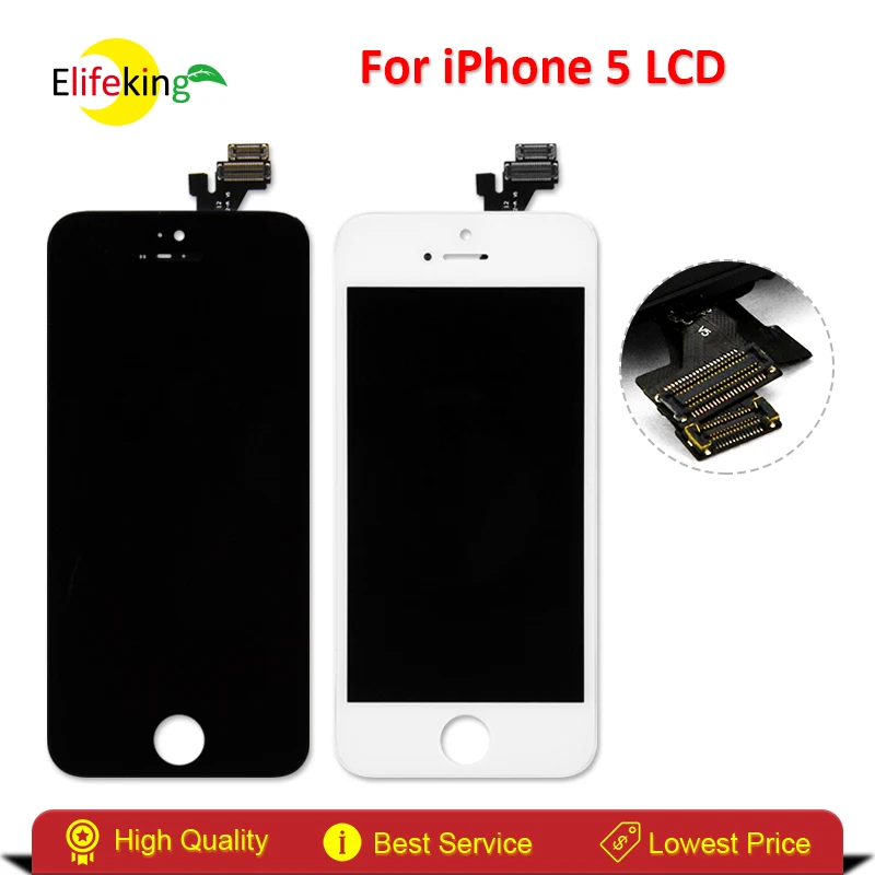 imágenes para Elifeking Pantalla LCD de Alta Calidad Para el iphone 5 5G Pantalla LCD Con Pantalla Táctil Digitalizador Asamblea Negro/Blanco envío Gratis imágenes para Elifeking Pantalla LCD de Alta Calidad Para el iphone 5 5G Pantalla LCD Con Pantalla Táctil Digitalizador Asamblea Negro/Blanco envío Gratis