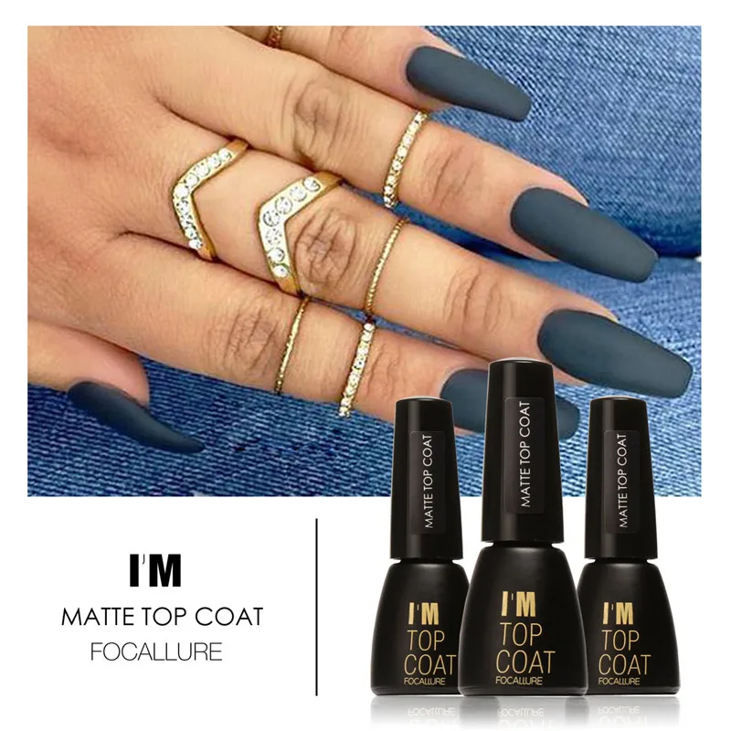 Focallure 7 мл матовая Лаки для ногтей Гели Польский Дизайн Отделка гель лак Matt Top