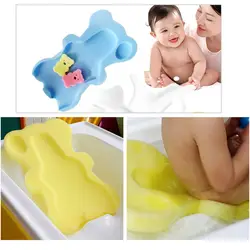 Ванночка губка ковриком безопасности мягкой губкой сиденье коврик милый мультфильм купания коврик душ подушки для baby Care