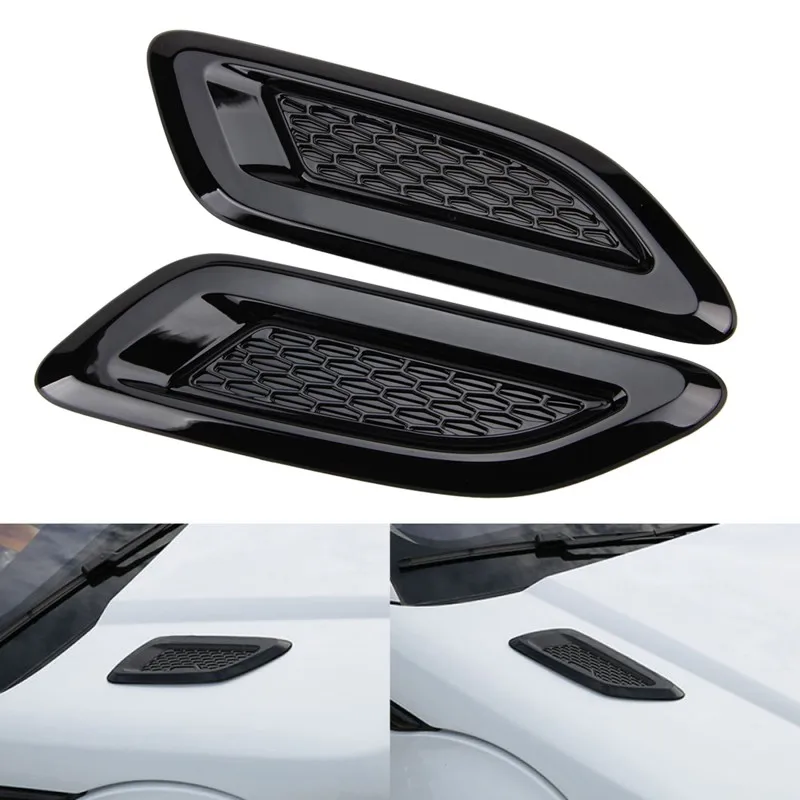 2 шт. ABS манекен капота вентиляционная планка ВОЗДУХА крыло на выходе Крышка для Range Rover EVOQUE 2011- черный