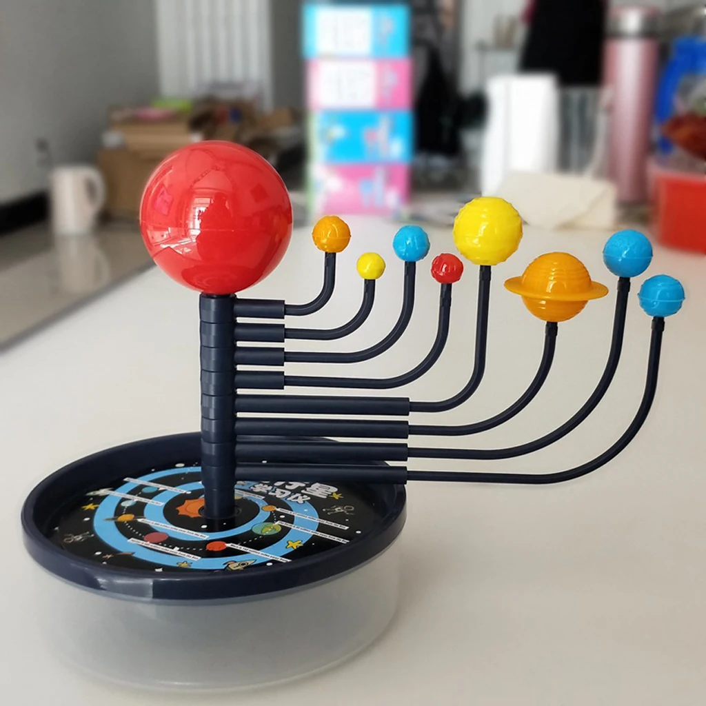 3D Solar System Simulation Nine Planets DIY Model Kit Kids Educational Toy LR 