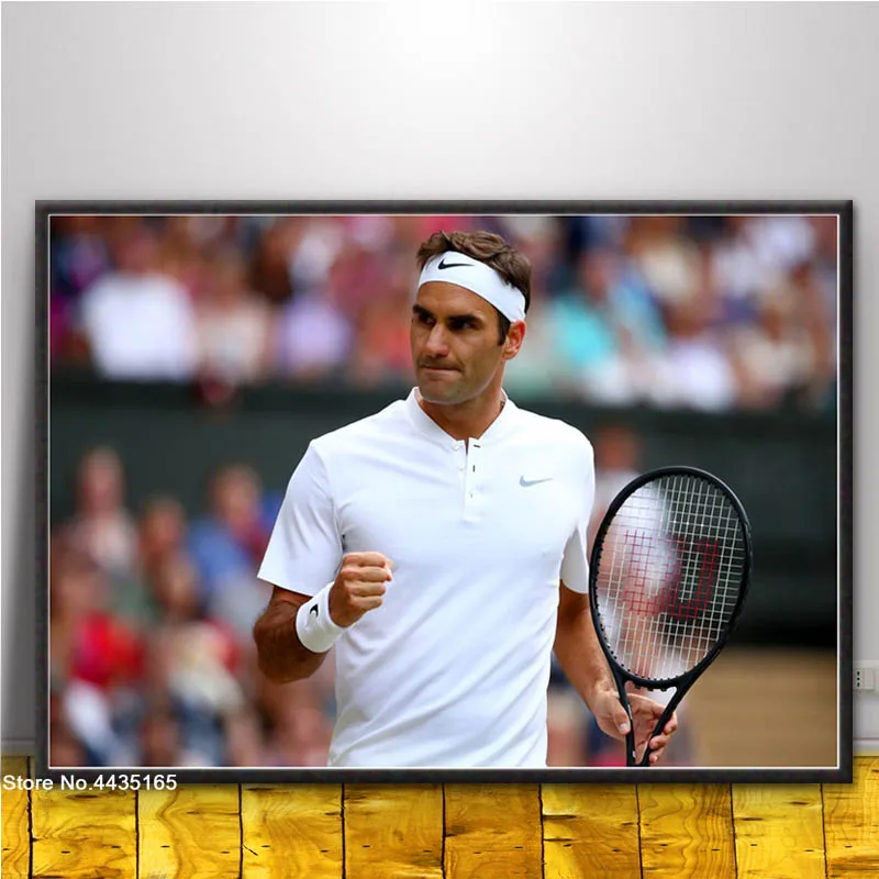 Roger Federer Tennis star Poster Fabric 8x12 20x30 24x36 E-2189 