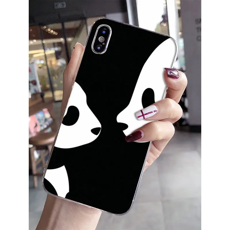 Babaite love funny panda Роскошный Уникальный Дизайн чехол для телефона iPhone 8 7 6 6S Plus 5 5S SE XR X XS
