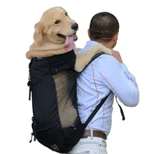 Дышащая Сумка-переноска для собак для больших собак золотой ретривер рюкзак с изображением бульдога Регулируемая большая собака дорожные сумки товары для домашних животных
