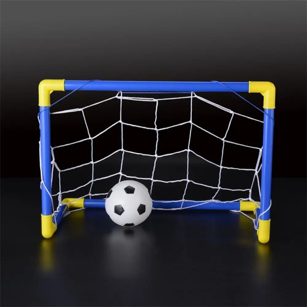 Lgfm-Крытый мини складной футбольный мяч стойки ворот сетчатый набор + насос детский спорт на открытом воздухе Домашняя игра игрушка детский