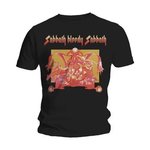 Cheap Printed T Shirts Short Sleeve Men Black Sabbath