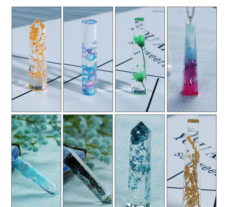 10 видов конструкций литье ювелирных изделий формы для создания ожерелья и кулона силиконовая форма DIY ручной Искусно сделанные формы HK081