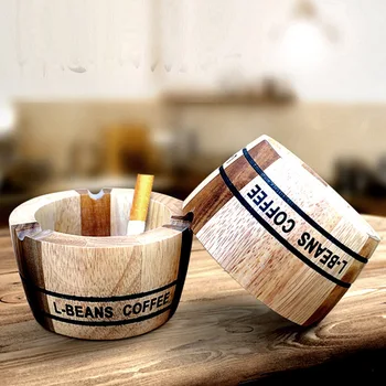 

Wooden ashtray creative flower pot trendy mouth fashion home mini Send boyfriend gift Decoration Practical Smoking Accessories