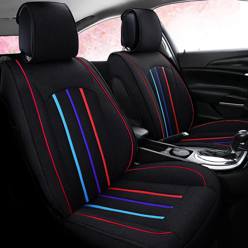 

High end car seat cover flax fiber auto seats covers for Dacia sandero logan duster dacia loday LADA granta vesta lada niva