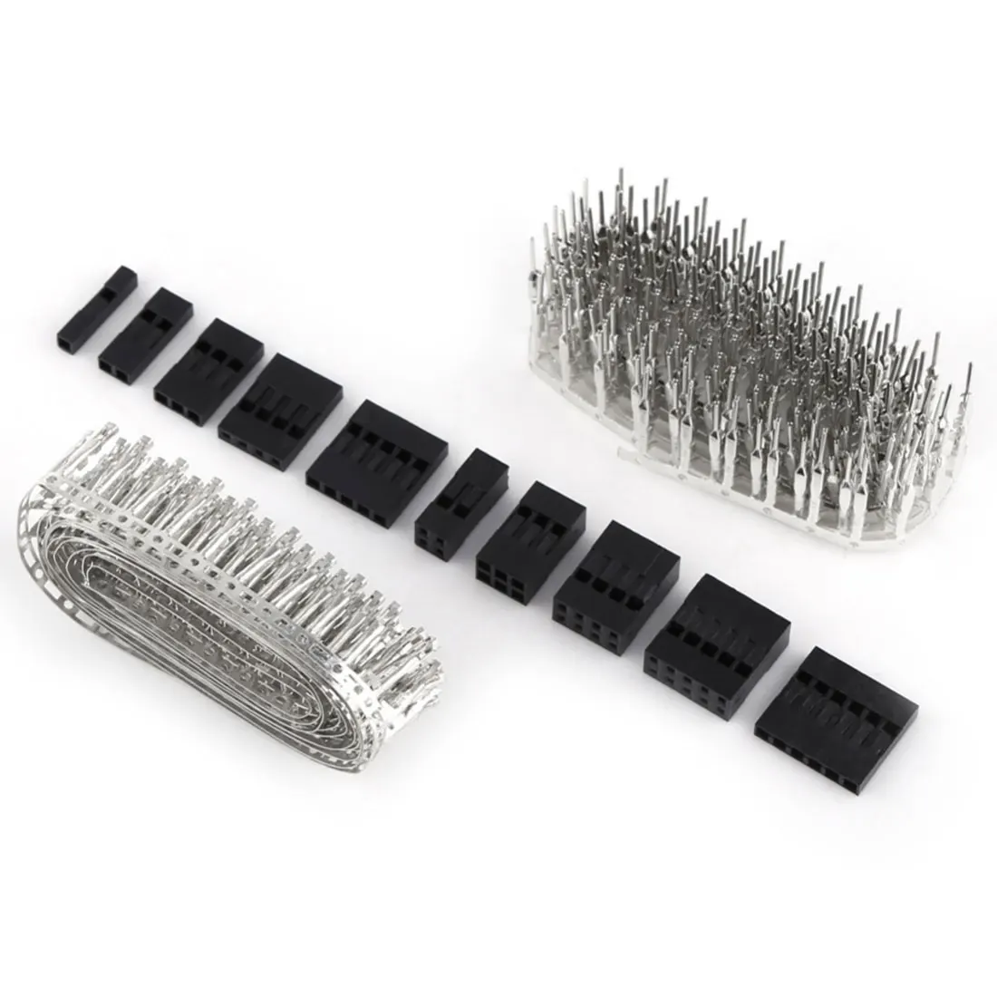 620pcs Wire Cable Jumper Pin Header Connector Housing Kit Male Crimp