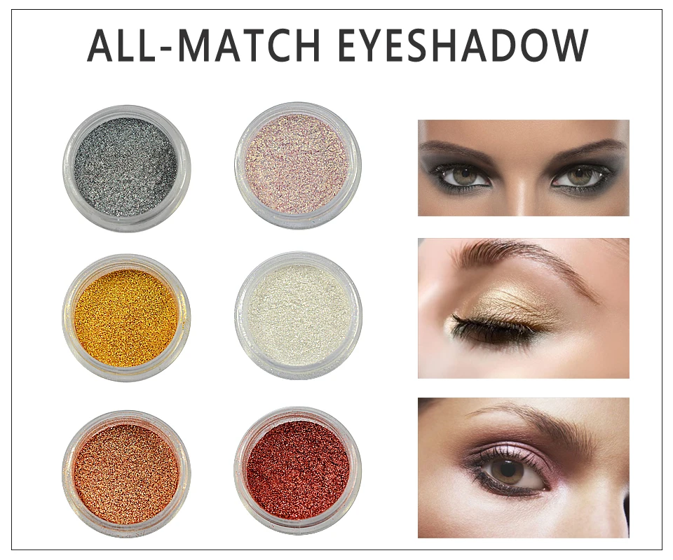 LOVE ALPHA Single Eyeshadow 13 Colors Glitter Powder Makeup Pigments Shimmer Matte Nude Eyeshadow Powder Eye Shadow Cosmetics (1)