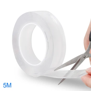 

Multifunctional Double-Sided Traceless Washable Adhesive Tape 1/ 3/5M Reusable