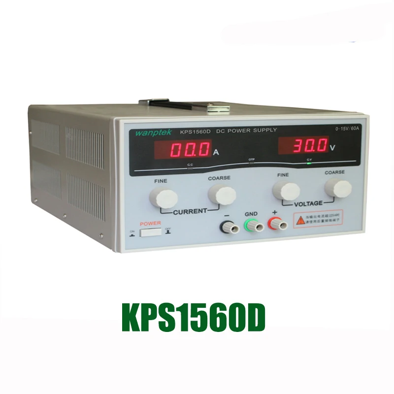 Новый KPS1560D высокоточный регулируемый светодиодный двойной дисплей импульсный источник питания