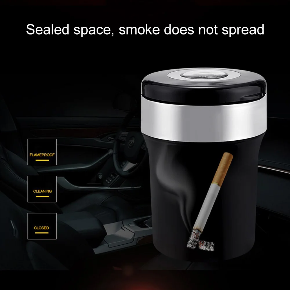 

Compass LED Ashtray Multi-function LED Illumination Adding Romance Color Illuminated Compass Ashtray Smoked Seal