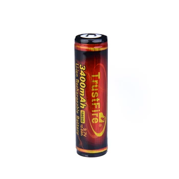 

1pc TrustFire 3.7V bateria 3400mAh 18650 Li-ion Rechargeable Battery Lithium Batteries with Protected PCB for LED Flashlights