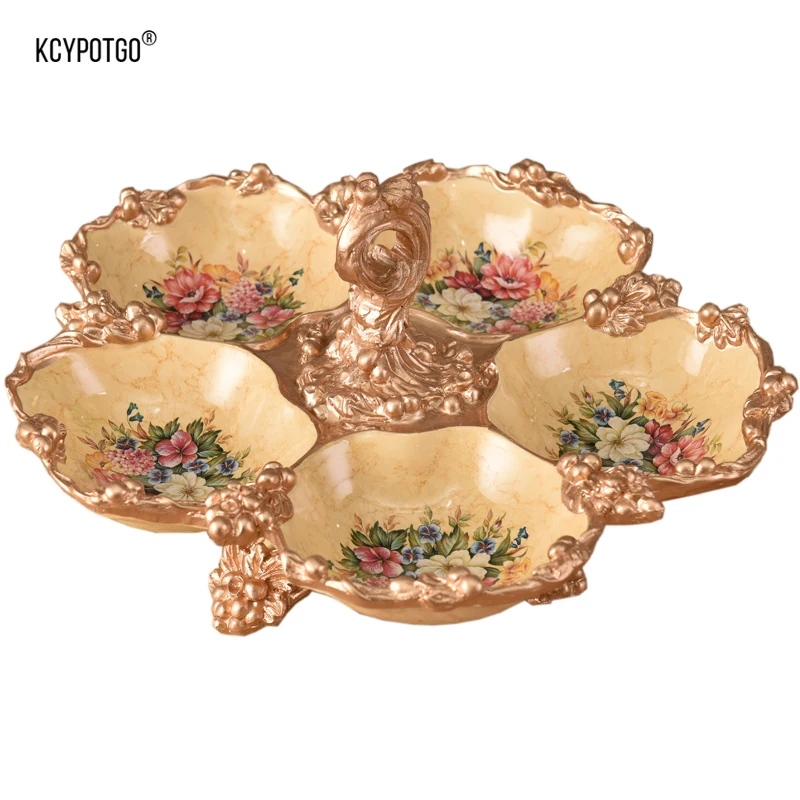 Creative resin dried fruit plate,It's beautiful and high end,Very