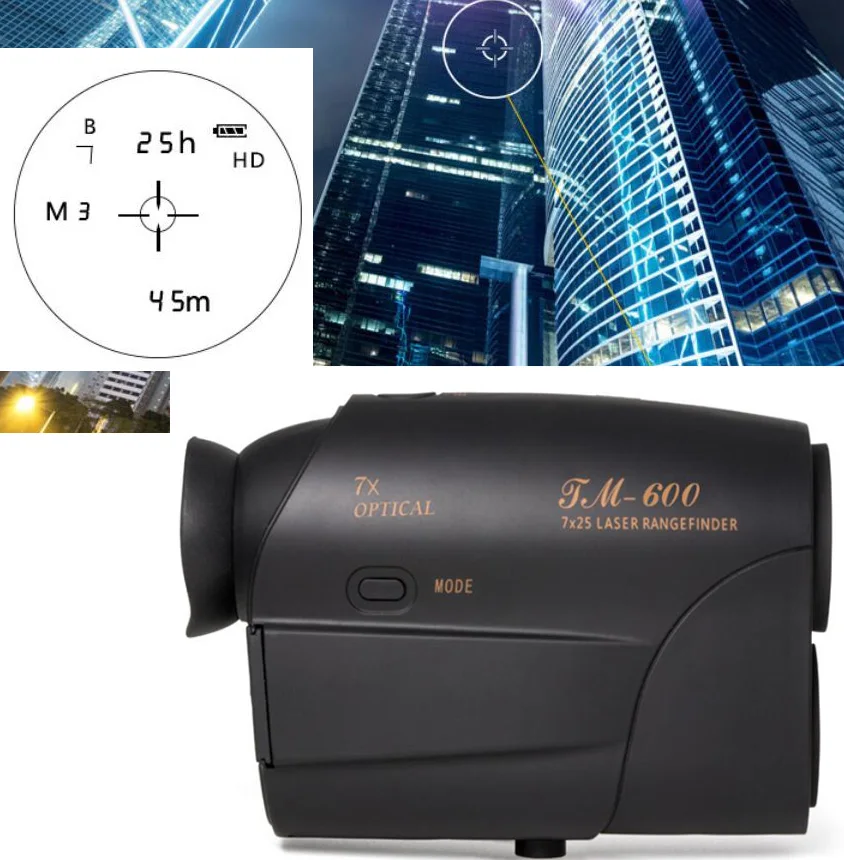 laser rangefinder Golf Hunting measure Telescope Digital Monocular laser Distance Meter Speed Tester Laser Range finder