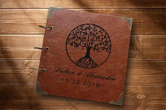family tree photo album personalized photo album leather family tree photo album