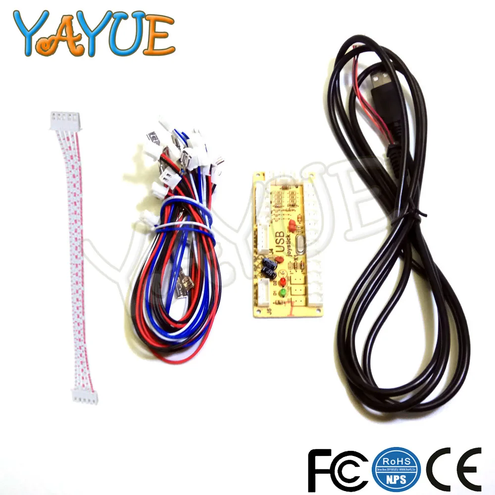 DIY аркадная игра Zero Delay USB энкодер для ПК джойстик SANWA и кнопка борьбы контроллер