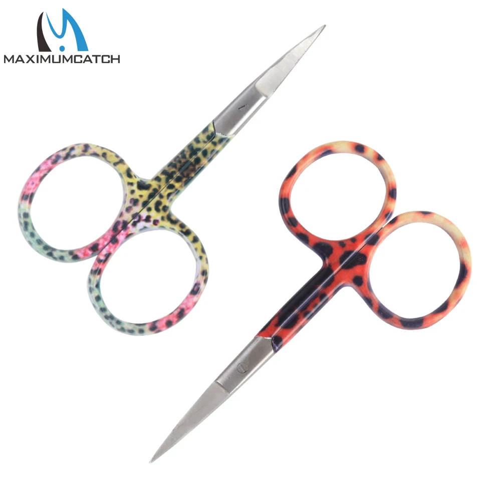 

Maximumcatch 2 Pieces 9.5cm/10.5cm Fly Tying Tool Stainless Steel Fishing Cutting Scissors