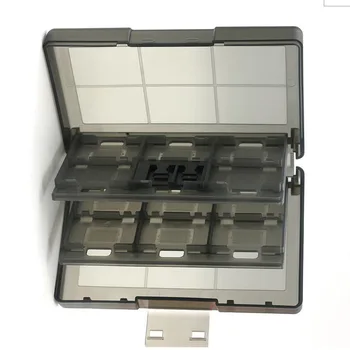 

24 Slots Hard Plastic Momery Game Cards Carry Storage Box Protective Case Holder Container Shell for Nintend Switch NS accessory