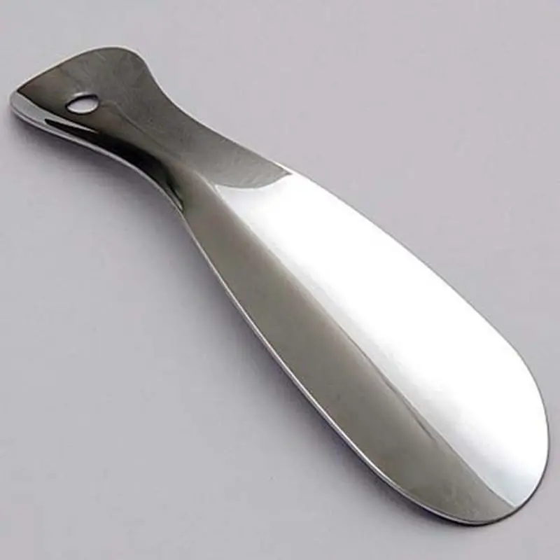 1pcs Stainless Steel Professional Metal Shoe Horn Shoespooner 7.5