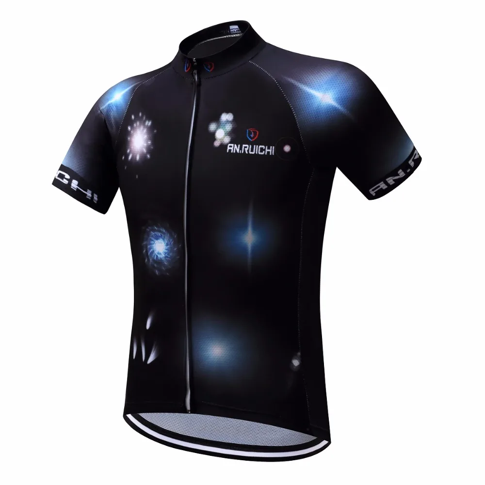 Mysterious Black Men Cycling Jersey 2018 Short Riding Bicycle Cycling