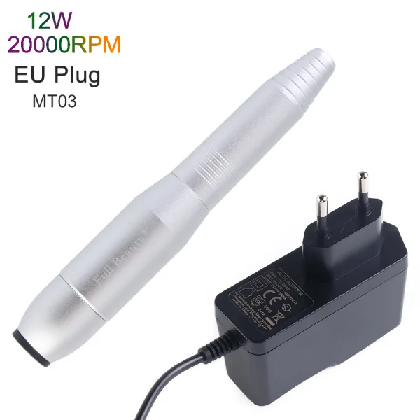 20000 ОБ/мин для полировки для Электрический маникюр ногтей машина набор алмазное сверло файлы, аксессуары для Гель-лак CH885-1 - Цвет: MT03 EU Plug