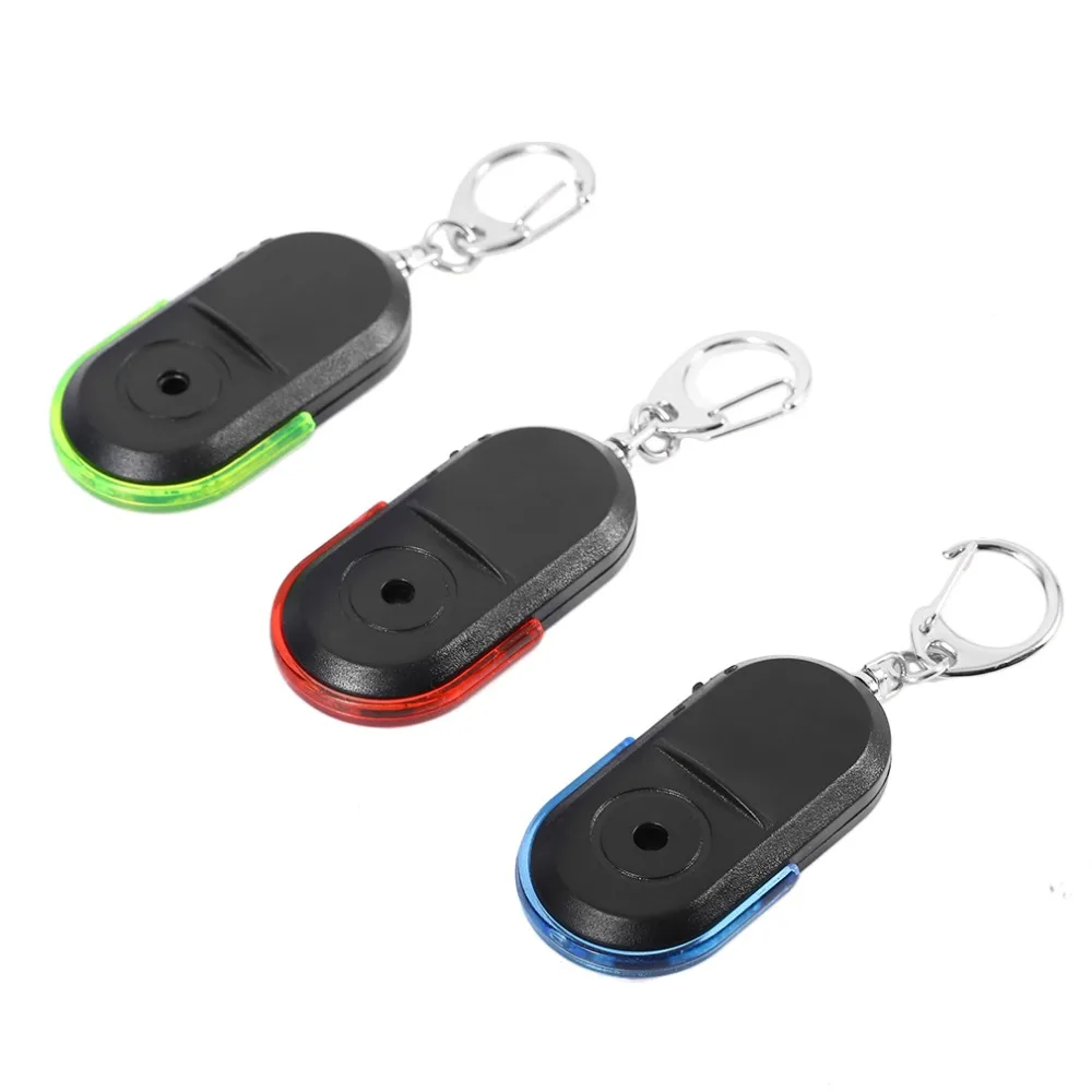 

Wireless 10m Anti-Lost Alarm Key Finder LocatorMini Anti Lost Key Finder For KidsKeychain Whistle Sound With LED Light