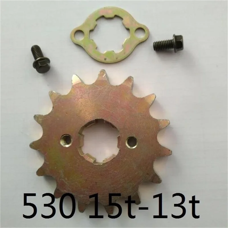 

ATVS ATV UTV quad buggy GY6 - B2 150CC 200CC sprocket 13T - 15T 25mm for 530 chain 4X4 go kart gokart karting moto bike parts