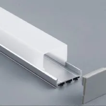 2 м/шт. 50 м/лот светодиодный алюминиевый профиль для светодиодных полос Прозрачная крышка и молочный диффузный чехол доступны