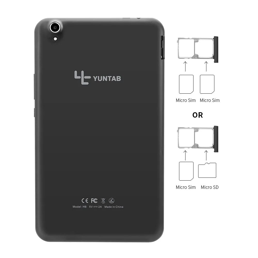 Yuntab 4G tablet 2colors 8 inch H8 Tablet PC Android 6.0 Smartphone High resolution 1280*800 phablet Quad-Core with dual camera Yuntab 4G tablet 2colors 8 inch H8 Tablet PC Android 6.0 Smartphone High resolution 1280*800 phablet Quad-Core with dual camera