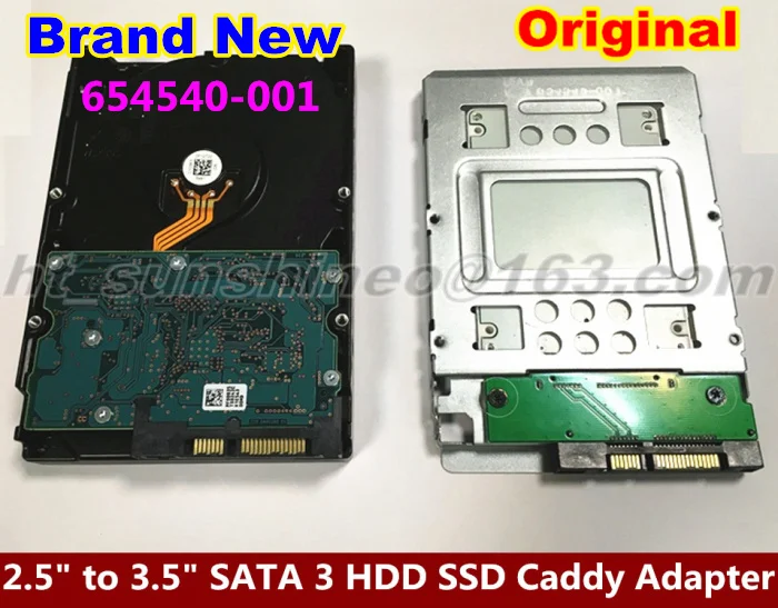 US 2.5" SAS/SATA/SSD to 3.5" Adapter Tray Converter HDD Caddy Bracket 654540-001 