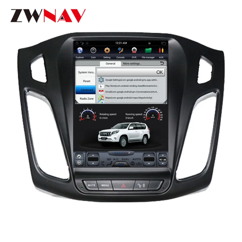 

ZWNVA Tesla style Screen Newest Android 6.0 64+2GB Car DVD Player GPS Navigation Radio Screen For Ford Focus 2012-2015