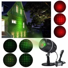 IP44 Outdoor Christmas Starry Red Green Blue Laser Light Projector with Remote Control for Party Wedding