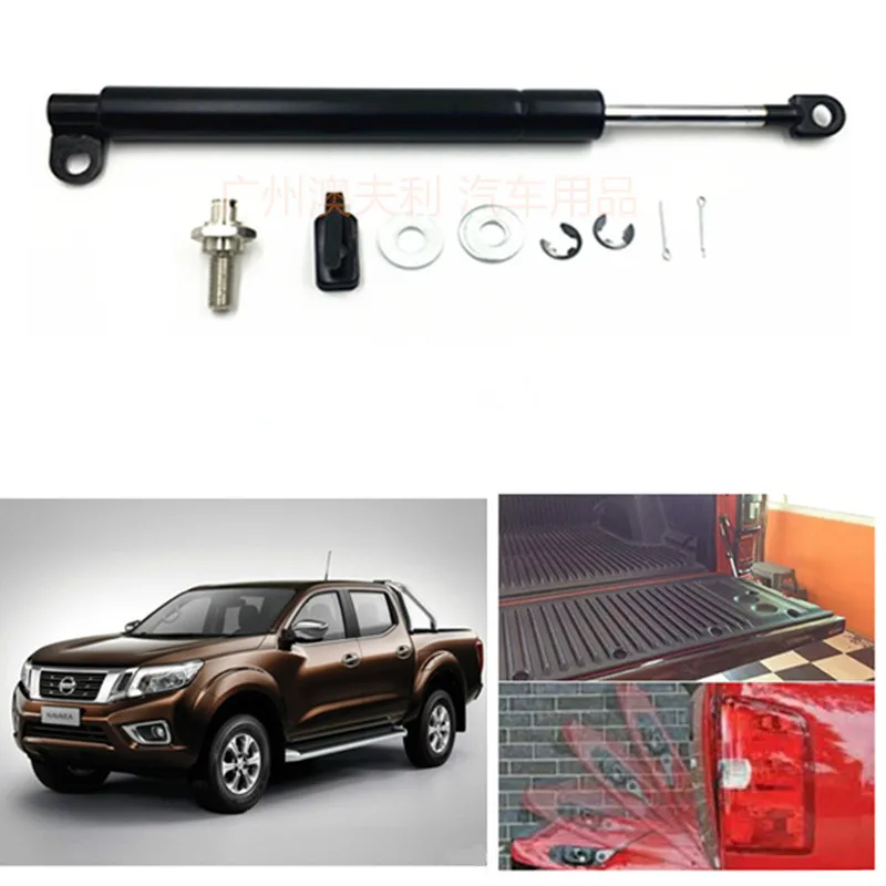 Для Nissan Navara NP300 D23 2015 2016 2017 2018 пикап из нержавеющей стали задняя дверь медленно