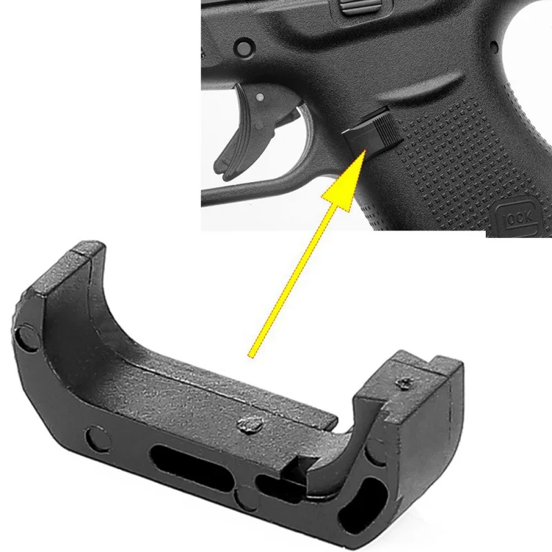 

Glock Extended Magazine Release Mag Catch For Glock 4-5 Fits Glock models G17, 19, 22, 23, 26, 27, 31, 32, 34, 35 and 37