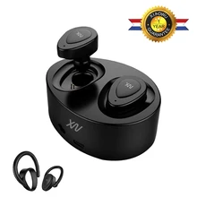 Buy XiaoWu In-Ear Earhphones Wireless Bluetooth Stereo Handsfree Headset with Microphone and Charging Box for Iphone8 plus+Ear hook