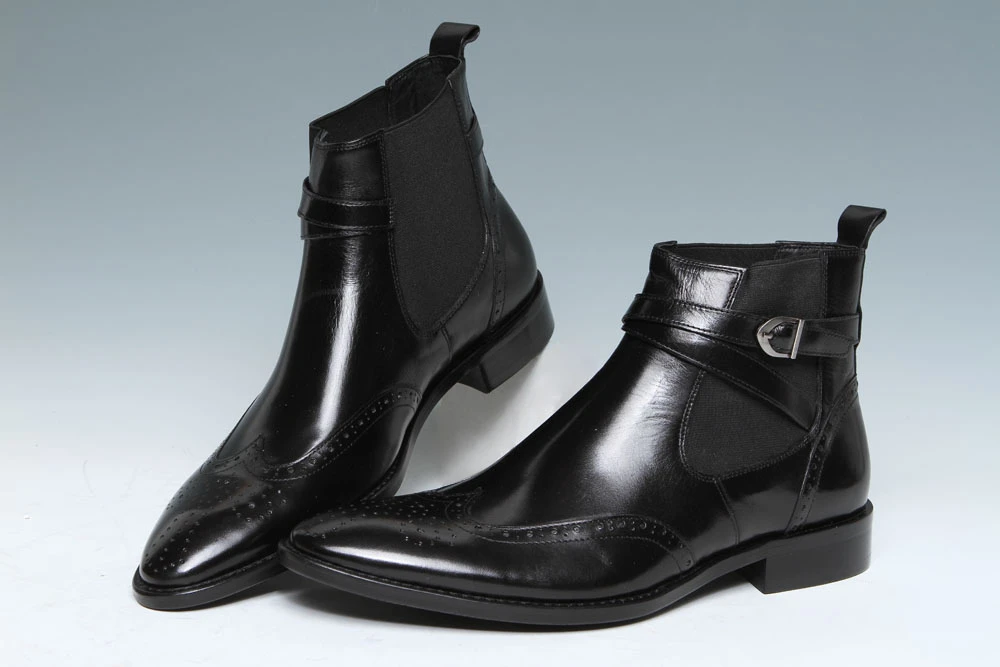mens black dress ankle boots