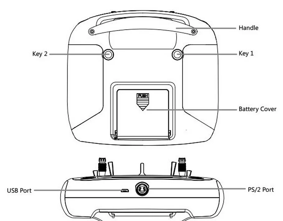 F17905/6 Flysky FS-i6S 2,4G 10CH AFHDS сенсорный экран передатчик+ FS-iA6B 6CH приемник+ Мобильный держатель Самоцентрирующийся режим дроссельной заслонки