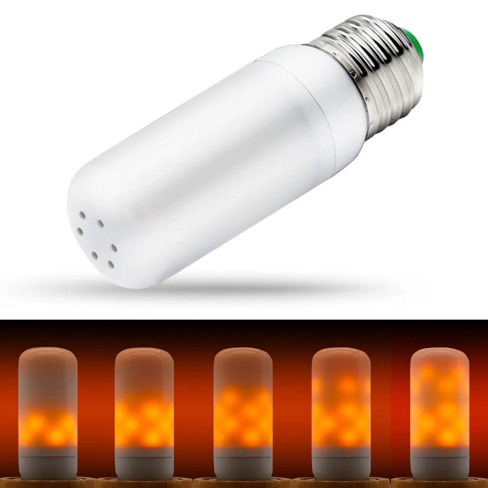 

E27 Led Flame Effect Lamp LED Candle Bulb 220V Fire Lamp Creative Flickering Emulation Christmas Decoration Holiday Light 110V