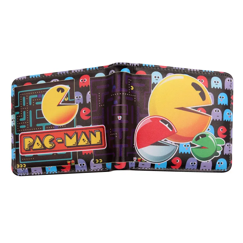 PACMAN двойной бумажник мужской студенческий мальчик игровой гик Ретро Pac-Man