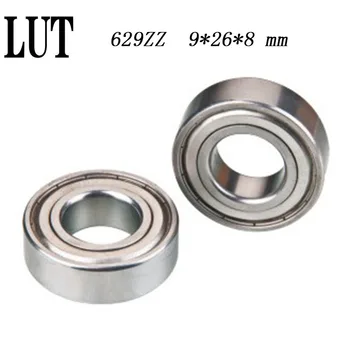 

50pcs/Lot High quality ABEC-5 629ZZ 629Z 629 ZZ 9x26x8mm 9*26*8mm Mini Miniature Metal seal Bearing Deep Groove Ball Bearing