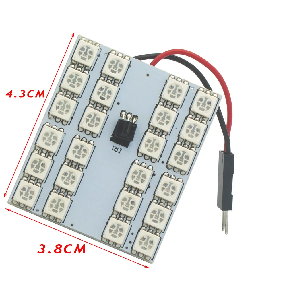 2 предмета в комплекте 12/15/24/36x5050 SMD Светодиодная панельная лампочка Цвет Фул