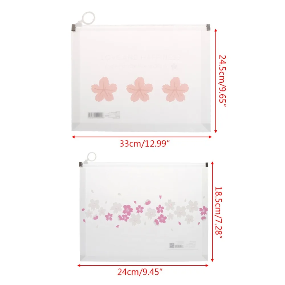 А4 А5 вишневый цвет, прозрачный пластиковый пакет для документов, канцелярский чехол для хранения, сумка на молнии, сумка, школьные офисные принадлежности, подарок с26