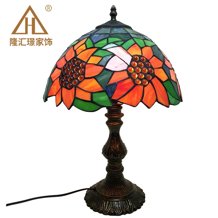 

Tiffany Table Lamp E27 Six Models Dragonfly Style Bedroom Bedside Lamp Creative Fashion Retro Table Lamp