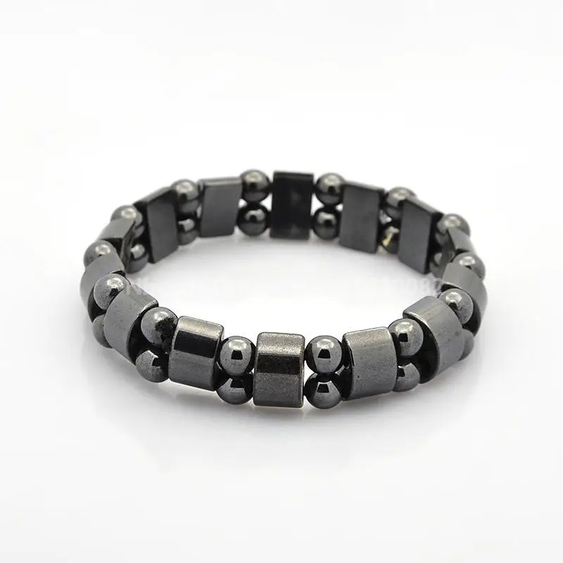 

pandahall 1 pc Magnetic Hematite Stretch Charming Bracelets for Jewelry Findings Men Womenb Valentine's Day Gift 5 Styles