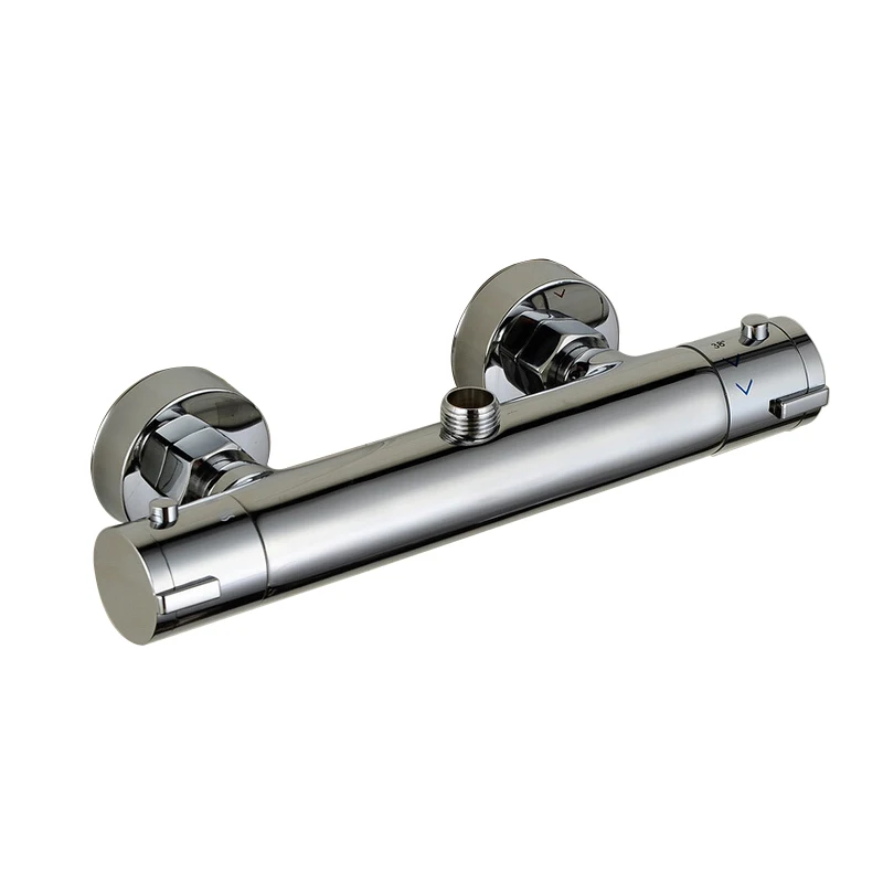 Usherlife Chrome Brass Thermostatic Faucet Wall Mounted Shower Faucets