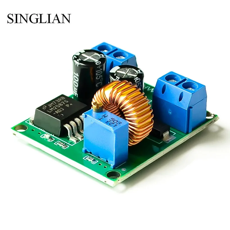 NEW 5PCS/lot DC adjustable boost module LM2587 high power boost voltage power supply board 3V5V12V to 19V24V30V36V