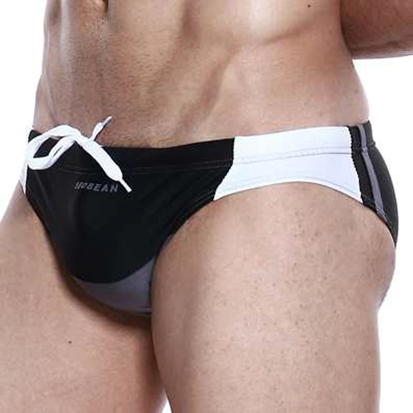 

seobean brand mens swimwear briefs gay bikini swimsuits beach men's sport sexy summer male swimming wear hot sea briefs surfing